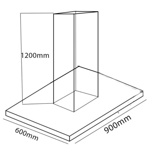 Kích thước máy hút mùi đảo Chefs EH-R810E9