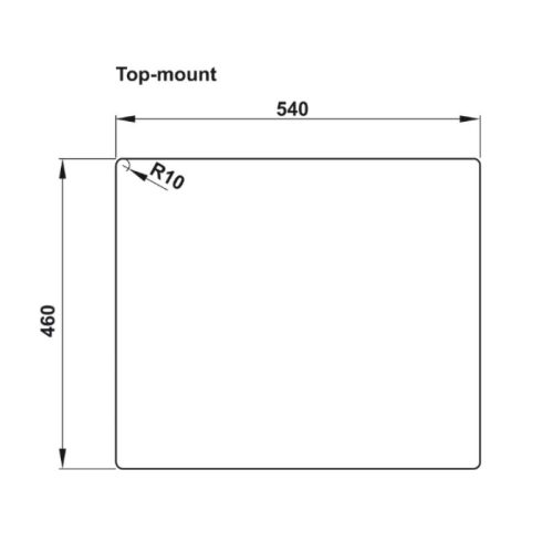 Chậu rửa bát đá 1 hố Hafele Essence HS22-GEN1S60M 577.25.520 7 Kích thước chậu rửa bát đá 1 hố Hafele Essence HS22-GEN1S60M 577.25.520