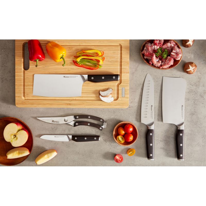 Ảnh bộ dao làm bếp cao cấp 5 món Konox Impecca Ảnh bộ dao làm bếp cao cấp 5 món Konox Impecca