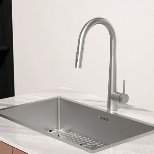 Vòi rửa bát Hafele HT24-SH1P417-BR 570.85.041 có dây rút 3 Hình ảnh vòi rửa bát Hafele HT24-SH1P417-BR 570.85.041 có dây rút