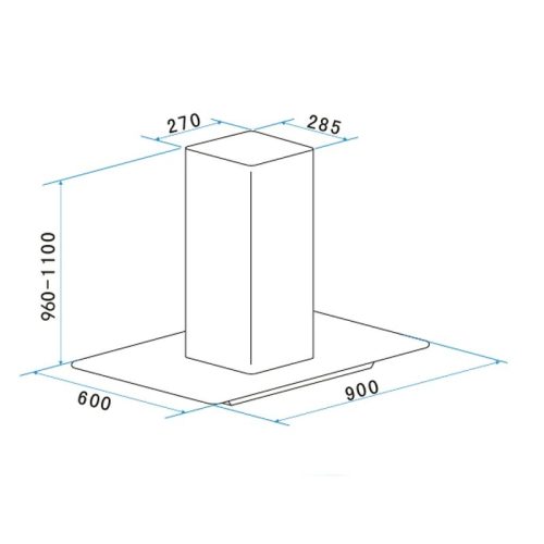 Máy hút mùi đảo Brandt BHI1944IX 4 Kích thước máy hút mùi đảo Brandt BHI1944IX