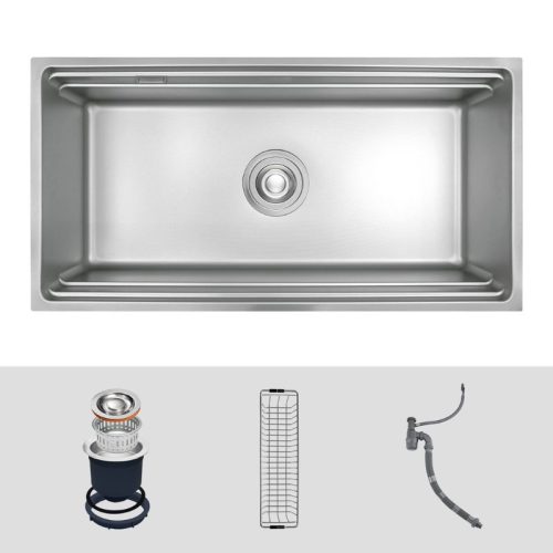 Chậu rửa bát 1 hố Kluger KWU8161FS-S86 3 Ảnh chậu rửa bát 1 hố Kluger KWU8161FS-S86