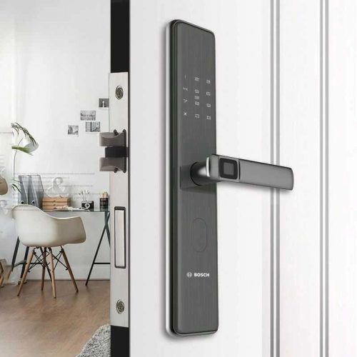 Khóa cửa vân tay Bosch ID30 EU Gray 3 anh khoa cua van tay bosch id30 eu gray