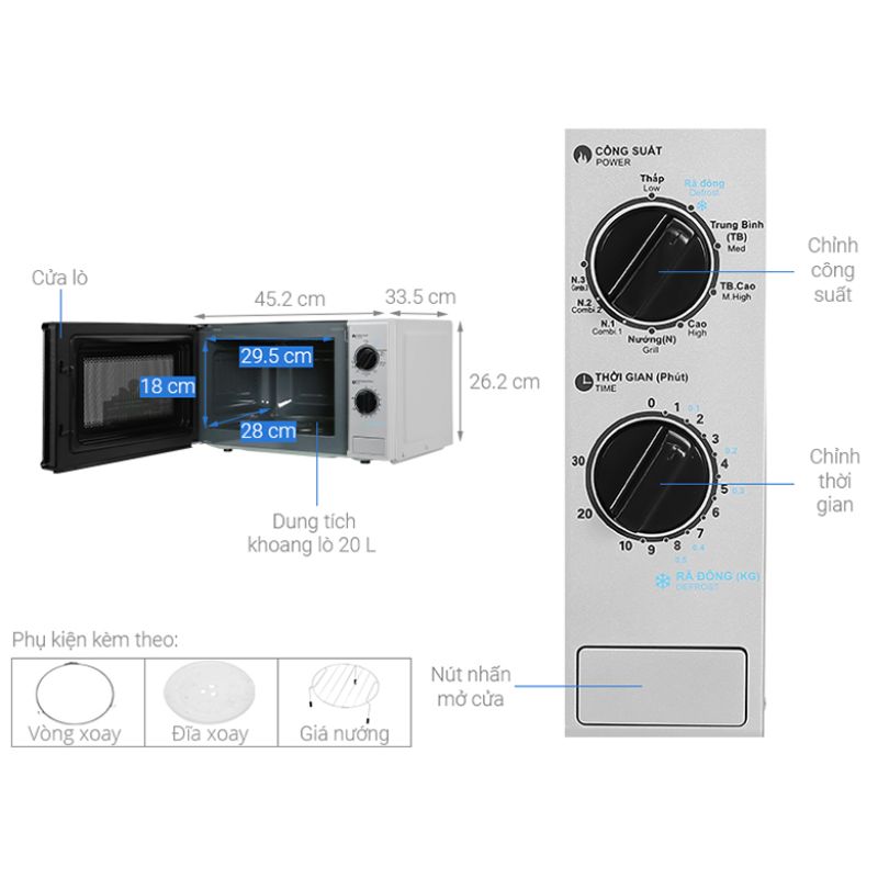 Ảnh lò vi sóng mini 20L Sharp R-G225VN-BK Ảnh lò vi sóng mini 20L Sharp R-G225VN-BK