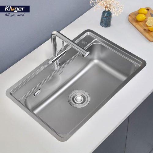 Chậu rửa bát 1 hố Kluger KW8101FS-S72 4 Ảnh thực tế chậu rửa bát 1 hố Kluger KW8101FS-S72