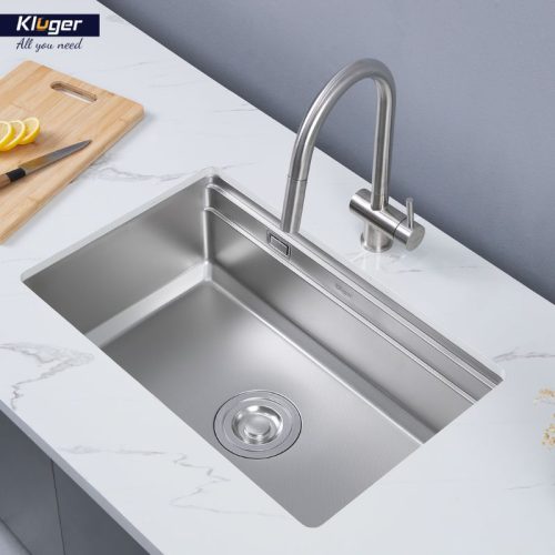 Chậu rửa bát 1 hố Kluger KWU8161FS-S70 4 Ảnh thực tế chậu rửa bát 1 hố Kluger KWU8161FS-S70