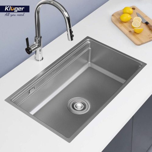 Chậu rửa bát 1 hố Kluger KWU8161FS-S76 4 Ảnh thực tế chậu rửa bát 1 hố Kluger KWU8161FS-S76