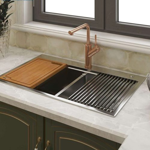 Chậu rửa bát Konox Workstation Sink – Topmount Sink KN8850TD 5 Ảnh thực tế chậu rửa bát Konox Workstation Sink – Topmount Sink KN8850TD