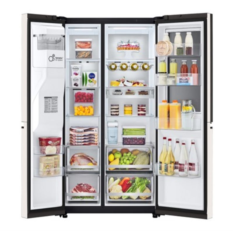 Ảnh thực tế tủ lạnh 2 cánh side by side 635 lít LG GR-X257BG AEPPEVN Ảnh thực tế tủ lạnh 2 cánh side by side 635 lít LG GR-X257BG AEPPEVN