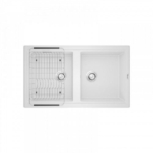 Chậu rửa bát Konox Granite Sink Phoenix Smart 860 White Silver