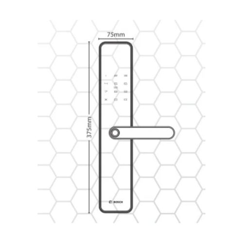 Khóa cửa vân tay Bosch ID40 EU Gray 3 kich thuoc khoa cua van tay bosch id40 eu gray