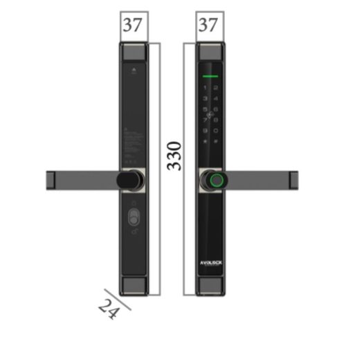 Khóa thông minh Avolock AN-394-B 4 kich thuoc khoa thong minh avolock an 394 b