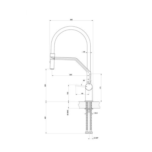 kich thuoc voi rua bat nong lanh konox rosso 1