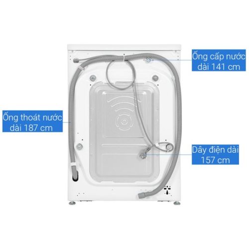 Máy giặt LG FV1410S4W1 ABWPEVN 4 Mặt sau máy giặt LG 10kg LG FV1410S4W1 ABWPEVN cửa trước