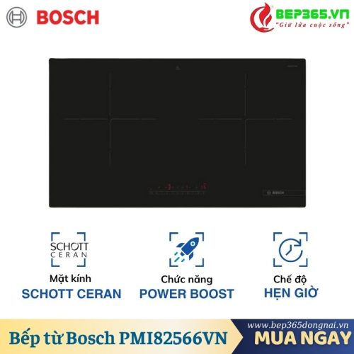 Bếp từ đôi Bosch PMI82566VN lắp âm