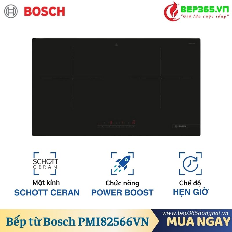 Bếp từ đôi Bosch PMI82566VN lắp âm Bếp từ đôi Bosch PMI82566VN lắp âm
