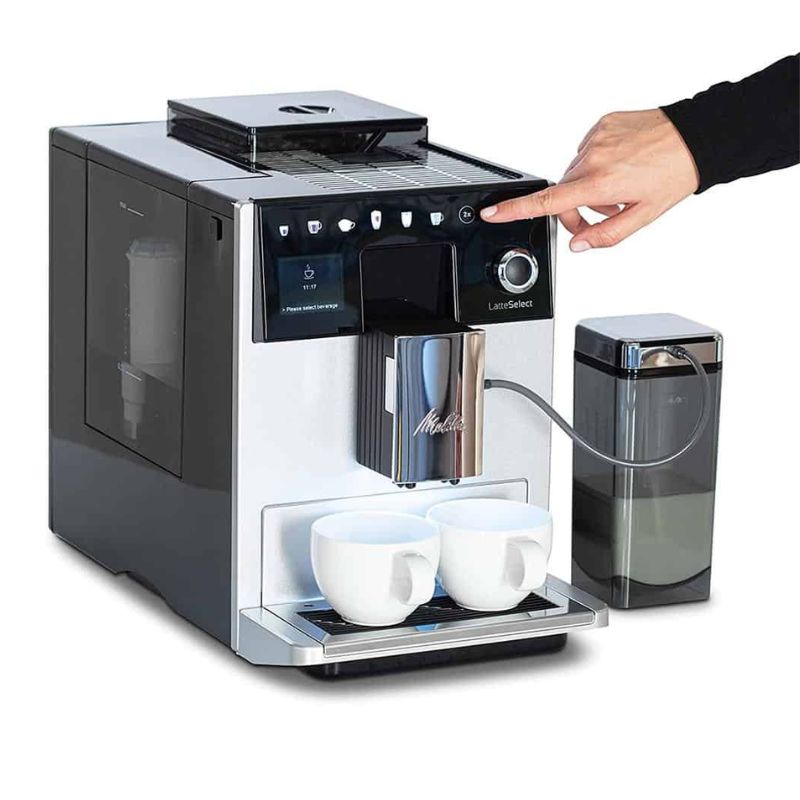 Bảng điều khiển máy pha cafe tự động Melitta Latte Select Silver Bảng điều khiển máy pha cafe tự động Melitta Latte Select Silver
