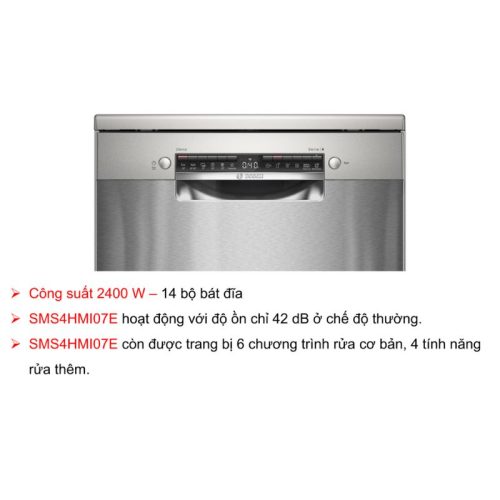 Máy rửa bát độc lập Bosch SMS4HMI07E serie 4 4 bang dieu khien may rua bat doc lap bosch sms4hmi07e serie 4