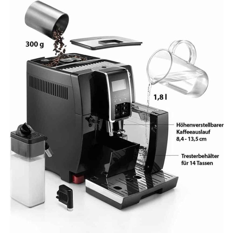 Chi tiết máy pha cafe DeLonghi Dinamica ECAM 356.57.B Chi tiết máy pha cafe DeLonghi Dinamica ECAM 356.57.B