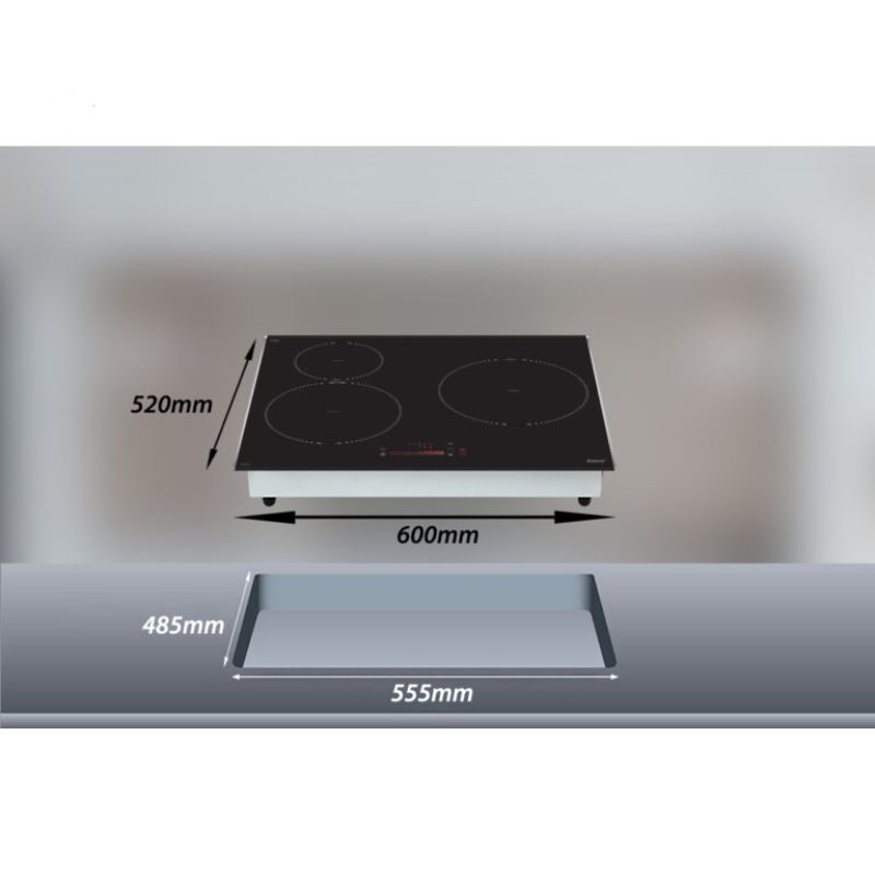 Kích thước bếp từ Lorca 3 vùng nấu LCI 306 PLus lắp âm Kích thước bếp từ Lorca 3 vùng nấu LCI 306 PLus lắp âm