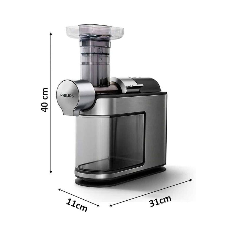 Kích thước máy ép chậm Philips HR1949/20 Kích thước máy ép chậm Philips HR1949/20