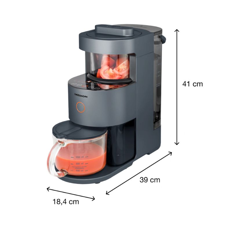 Kích thước máy làm sữa hạt đa năng Medion MD 19725 Kích thước máy làm sữa hạt đa năng Medion MD 19725