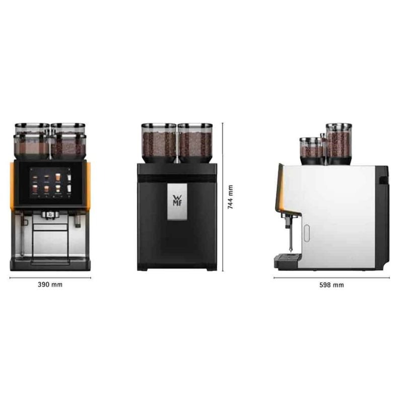 Kích thước máy pha cafe chuyên nghiệp WMF 9000 S+ Kích thước máy pha cafe chuyên nghiệp WMF 9000 S+
