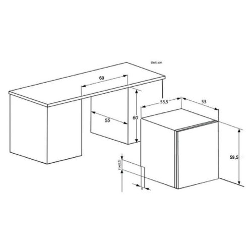 Máy rửa bát âm tủ Lorca TA 916DWB 4 Kích thước máy rửa bát âm tủ Lorca TA 916DWB