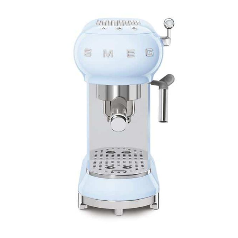 Máy pha cà phê bán tự động Smeg ECF01PBEU Pastel Blue Máy pha cà phê bán tự động Smeg ECF01PBEU Pastel Blue