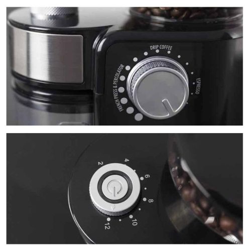 Máy xay cafe tự động Caso Barista Crema 1833 4 Nút điều khiển máy xay cafe tự động Caso Barista Crema 1833