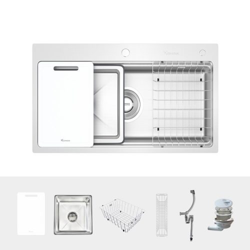 Chậu rửa bát 1 hố Konox KN8751TS Dekor 3 Phụ kiện chậu rửa bát 1 hố Konox KN8751TS Dekor