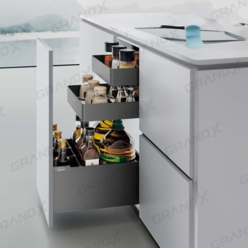 Giá gia vị 3 tầng độc lập Grandx Titanium XS.40MT 3 Ảnh giá gia vị 3 tầng độc lập Grandx Titanium XS.40MT