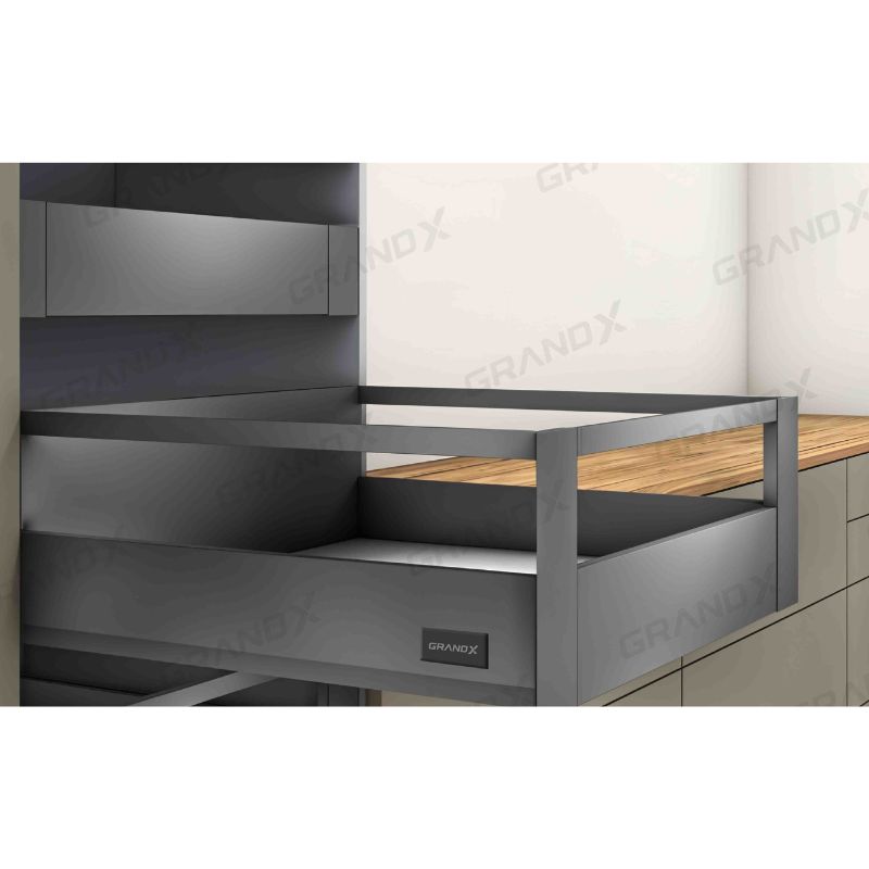 Ảnh ray hộp Tandembox mở toàn phần giảm chấn cao cấp GrandX XT.450H Ảnh ray hộp Tandembox mở toàn phần giảm chấn cao cấp GrandX XT.450H