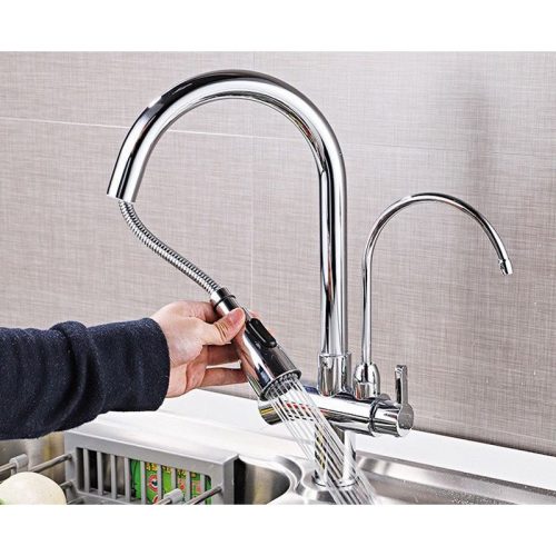 Vòi rửa chén bát Henry HR-V8012 White 2 anh voi rua chen bat henry hr v8012 white