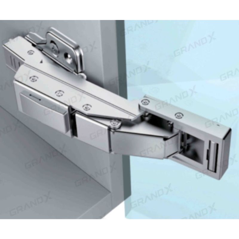 Bản lề thẳng lắp trùm ngoài Capella kính cao cấp GrandX XC.G1 Bản lề thẳng lắp trùm ngoài Capella kính cao cấp GrandX XC.G1