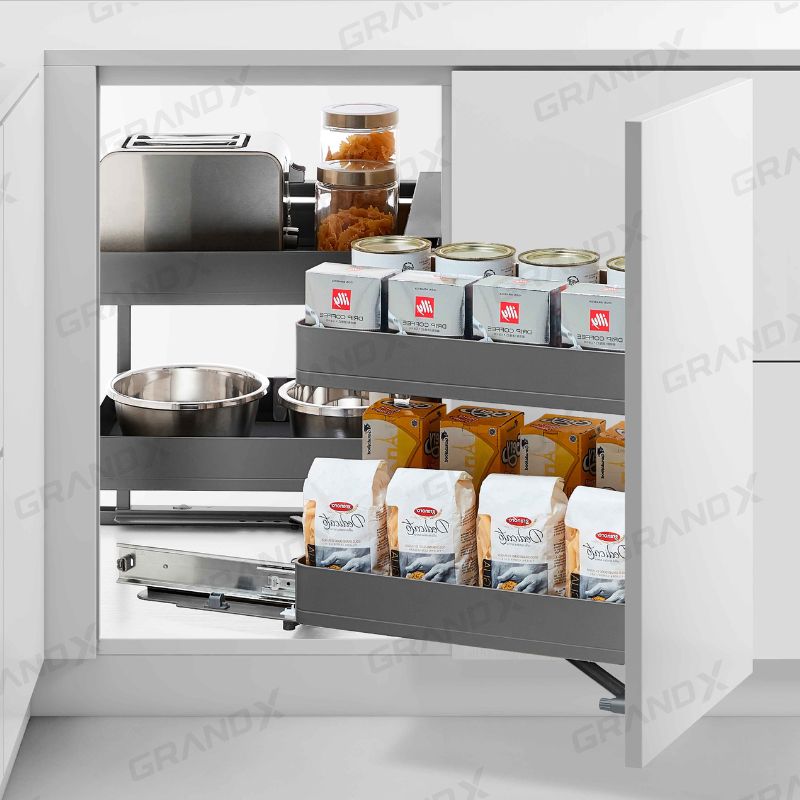 Kệ góc liên hoàn Grandx Titanium XMC.45TR (Phải) Kệ góc liên hoàn Grandx Titanium XMC.45TR (Phải)