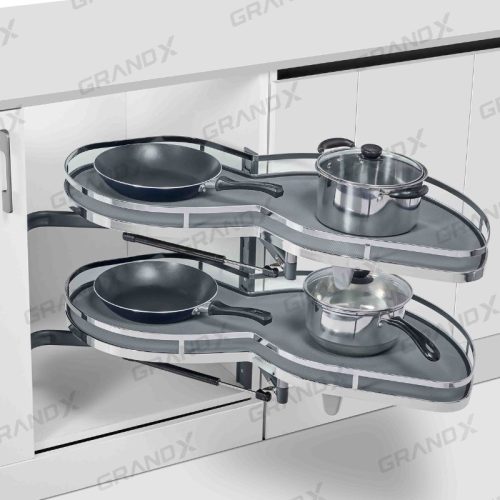 Kệ góc liên hoàn hình lá Grandx XM.420SR (Phải)