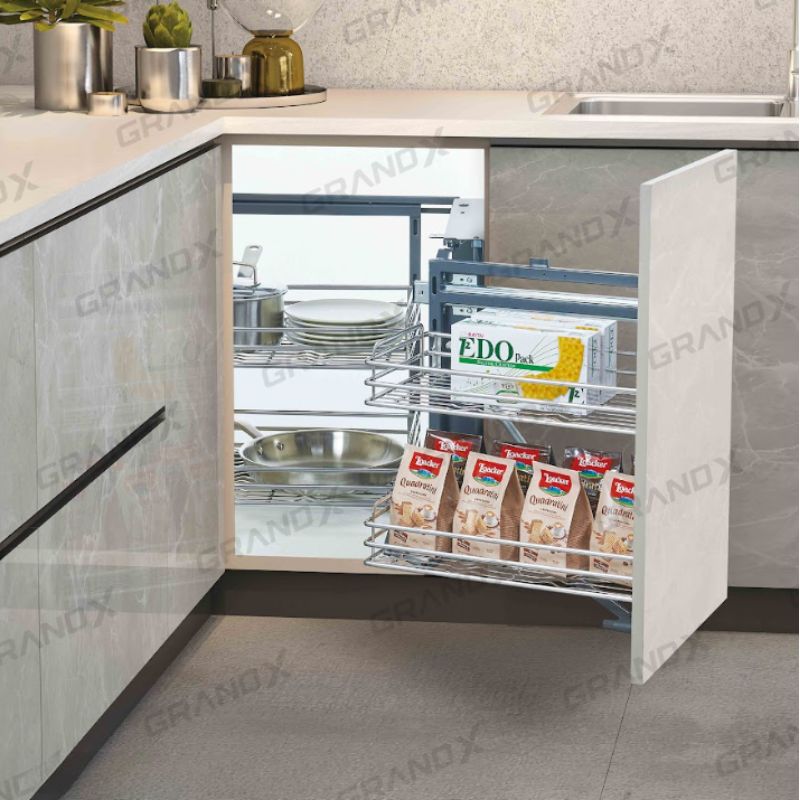 Kệ góc liên hoàn Nan Oval SUS304 GrandX XMC.45M LEFT Kệ góc liên hoàn Nan Oval SUS304 GrandX XMC.45M LEFT