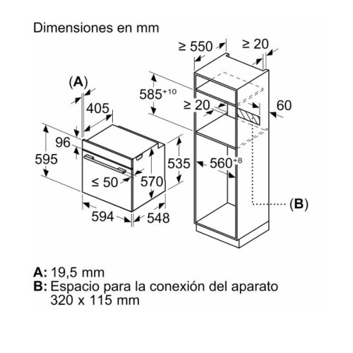 Lò vi sóng Bosch HBA372EB0 lắp âm 5 Kích thước lò vi sóng Bosch HBA372EB0 lắp âm