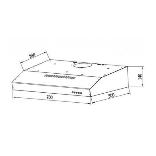 Máy hút mùi âm tủ Tomate TOM 1201B 4 kich thuoc may hut mui am tu tomate tom 1201b