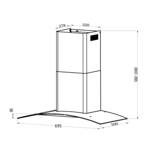 kich thuoc may hut mui kinh cong tomate tom 3155‐70