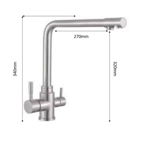 Vòi rửa chén bát Henry HR-V833 3 kich thuoc voi rua chen bat henry hr v833