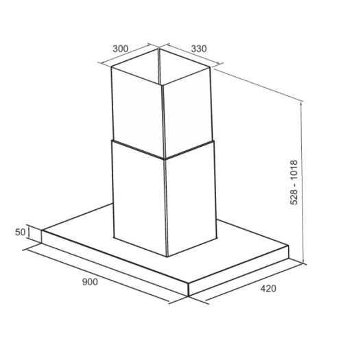 Máy hút mùi Eurosun EH-70AF71 4 kich thuoc may hut mui eurosun eh 70af71