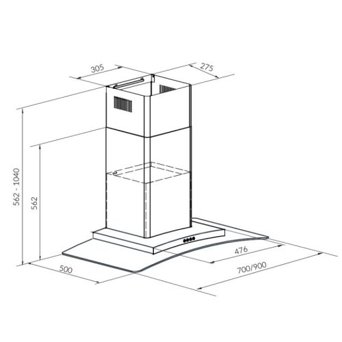 kich thuoc may hut mui eurosun eh 90af81s 3