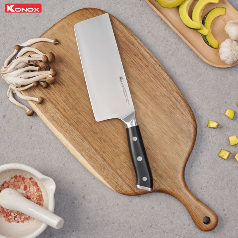 Ảnh dao thái lớn thép Đức Konox Emmitt Series 7″ Chopper Ảnh dao thái lớn thép Đức Konox Emmitt Series 7″ Chopper