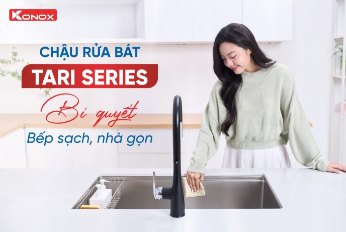 Chậu & Vòi Konox – Mua là có quà, ưu đãi không thể bỏ lỡ tại Bếp 365