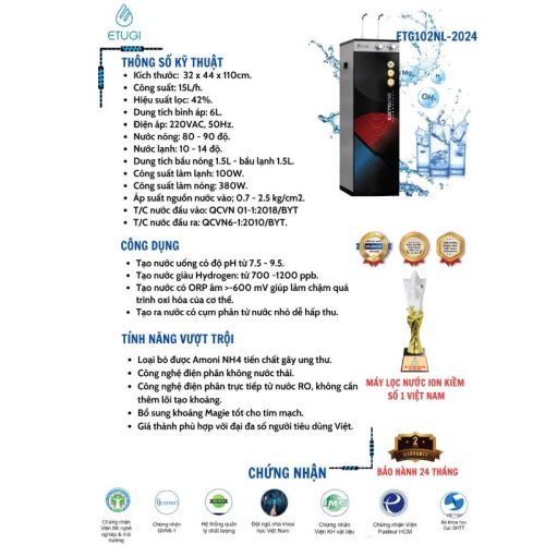 anh may loc nuoc ion kiem etugi etg102nl 2024