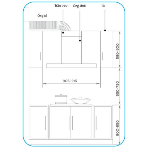 Máy hút mùi Midea MH90B82ET21BG-VN 4 kich thuoc may hut mui midea mh90b82et21bg vn