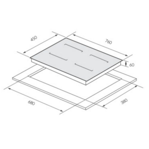 Bếp từ GrandX GX IP859Pro 4 kich thuoc bep tu grandx gx ip859pro