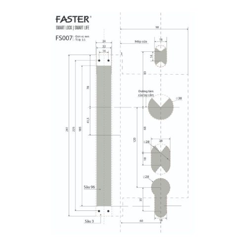 Khóa thông minh Faster FS007FD3D-BS 5 kich thuoc khoa thong minh faster fs007fd3d bs